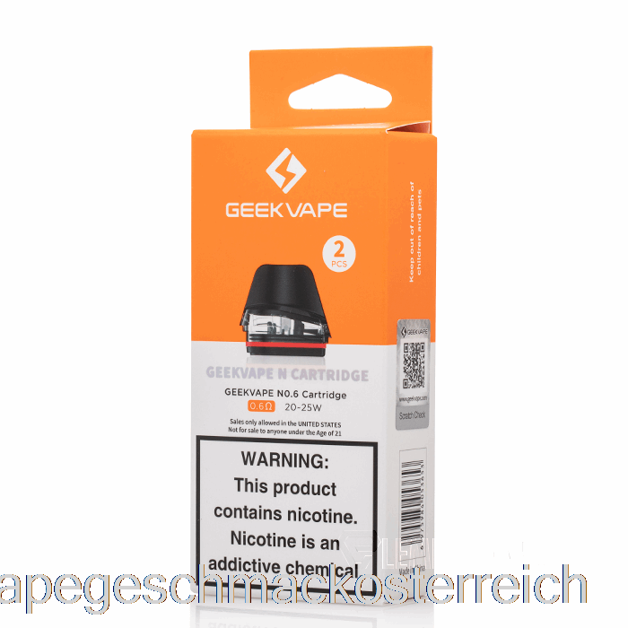 Geek Vape N Ersatzpods 0,6 Ohm Pods Mit Vape-Geschmack